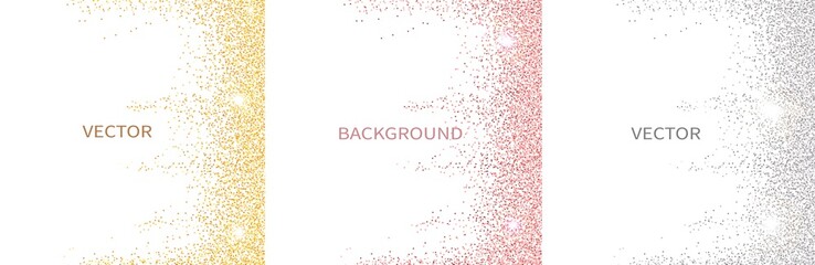 Set of vector abstract backgrounds with copy space for text.Suitable for social media posts, mobile apps, banners design and web/internet. Glitter style. square flyer.