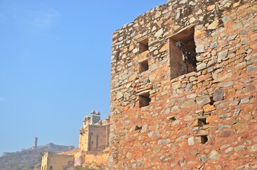 ruin complex of Amer Fort Unesco World Heritage Site Jaipur Rajasthan India