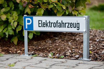 Parkplatz für Elektroauto