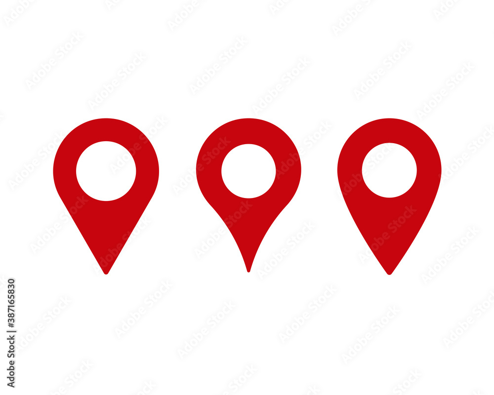 Poster location pointer symbol icon. gps navigation pin sign. map position marker logo. isolated on white b