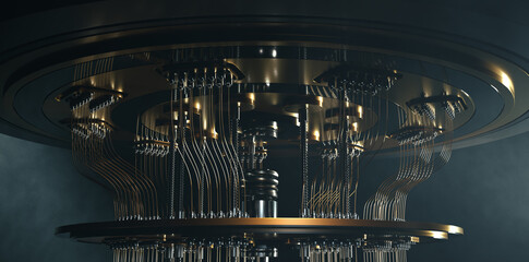 quantum computer close up