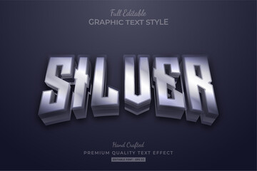 Silver Glow Editable Premium Text Effect