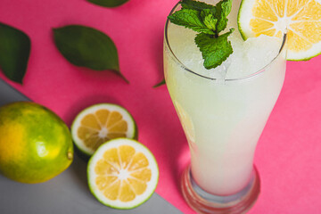 lemonade with lemons and limes