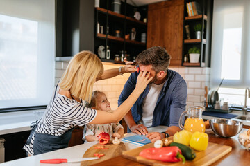 Fun time in the kitchen