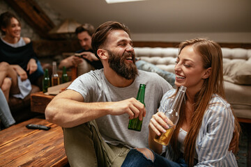 He loves that he makes her laugh