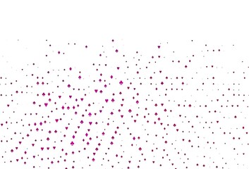 Light Pink vector template with poker symbols.