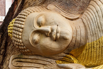 Buddha statue sandstone carving