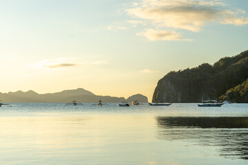 Fototapeta na wymiar Beautiful view of El Nido bay on Palawan island in the Philippines