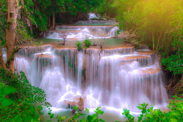 Beautiful Huai Mae Khamin Waterfall, Tier4  Name Chatkaew