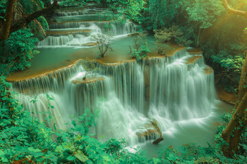 Beautiful Huai Mae Khamin Waterfall, Tier4  Name Chatkaew