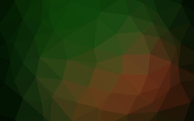 Obraz premium Dark Green, Yellow vector low poly layout.