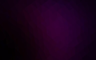 Fototapeta premium Dark Purple vector shining triangular background.