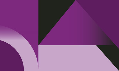 Purple and black minimal graphic design. Simple geometric shapes and forms.
