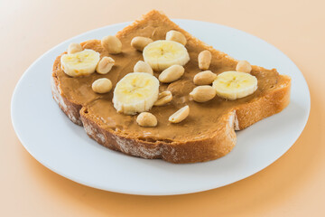 Sandwich Peanut butter with banana
