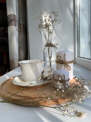 cup of tea and teapot