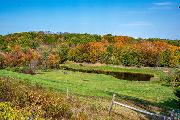 autumn landscape in the mountains