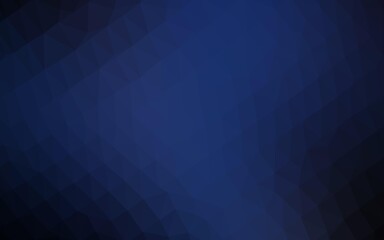 Fototapeta premium Dark BLUE vector blurry triangle template.