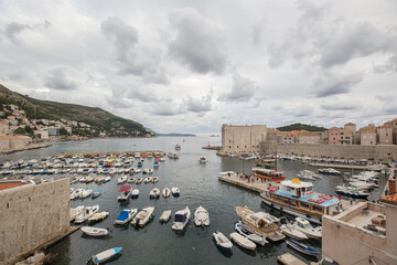 Fototapeta na wymiar Port of Dubrovnik Old Town, Croatia