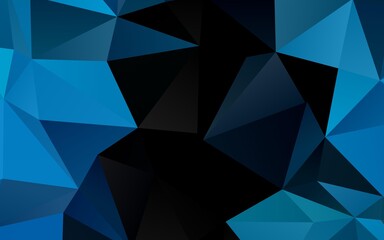 Obraz premium Light BLUE vector polygonal background.
