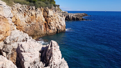 Obraz premium Landscape in the Cap d'Antibes, South of France