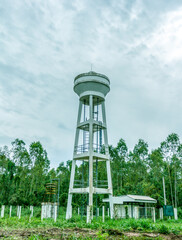 White water tanks and ponds in city
