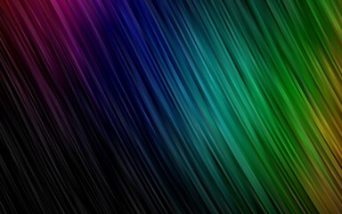 Dark Multicolor, Rainbow vector background with liquid shapes.