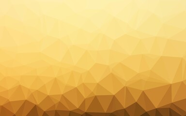 Light Yellow, Orange vector polygon abstract layout.