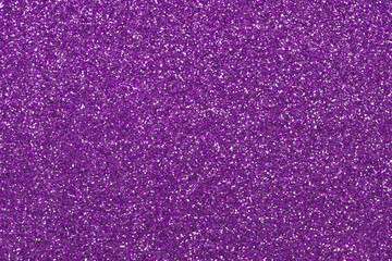 Purple sparkly fabric texture, Christmas paper backgrounds. Dark violet glitter surface. Abstract...