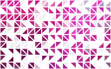 Light Pink vector seamless backdrop with lines, triangles.