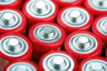 Batterien in Nahaufnahme