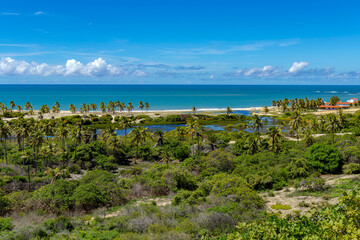 View from Golden dunes of Pitangui - Natal, Rio Grande do Norte, Brasil