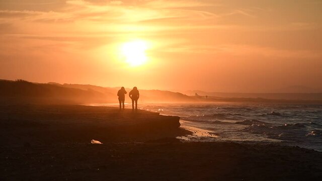 coppia tramonto