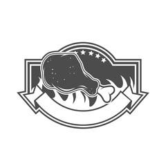 Vector logo, badge, symbol, icon template design for Fried Chicken Restaurant
