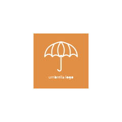 Umbrella icon vector illustration flat outline design