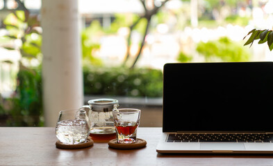 Hot coffee in the morning before work