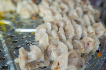 Steamed chives dumplings, stuffed taro Desserts