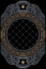 Decorative ornate retro design card