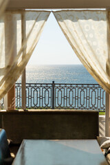 terrace with sea view