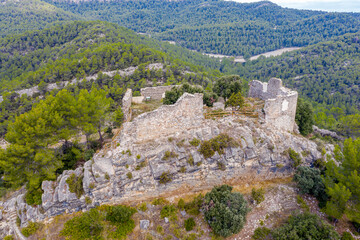 Fototapeta na wymiar Castle of Santa Maria de Miralles Spain