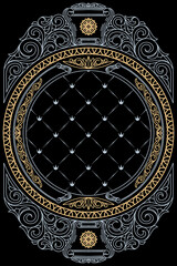 Decorative ornate retro design card