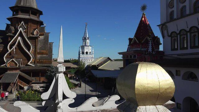 Kremlin in Izmailovo. Moscow. Russia. 4K.