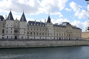 Fototapeta na wymiar Building along the river in Paris, France