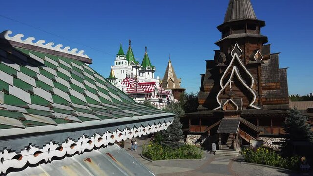 Kremlin in Izmailovo. Moscow. Russia. 4K.