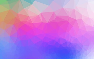 Light Multicolor, Rainbow vector polygon abstract background.