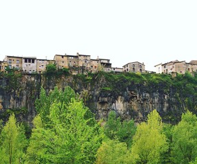 Village in the mountain greenery