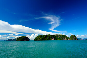tropical island in the sea