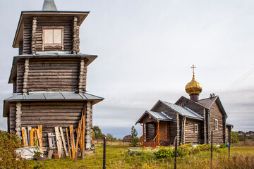 Church of St. Andrew the First-Called. The village of Gruzino. Novgorod region. Russia