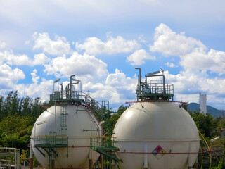 plant petrochemical  In the daytime with copy space on top.