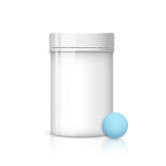 Pill bottle vector design.