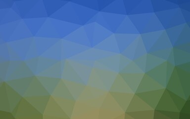 Light Blue, Green vector blurry triangle texture.